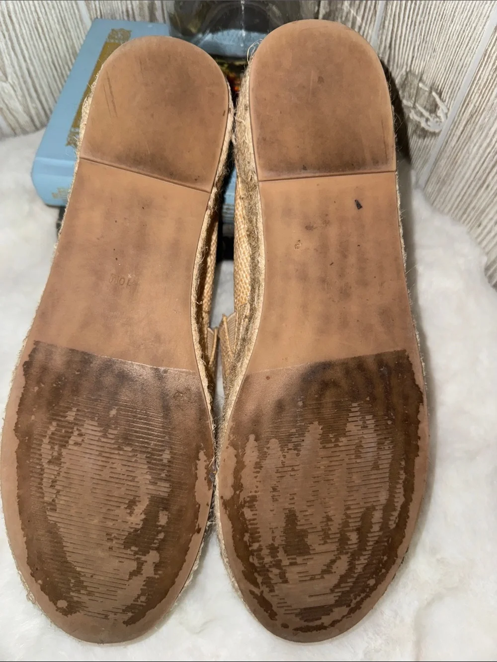 Steve Madden Tan Raffia Slip-On Espadrilles